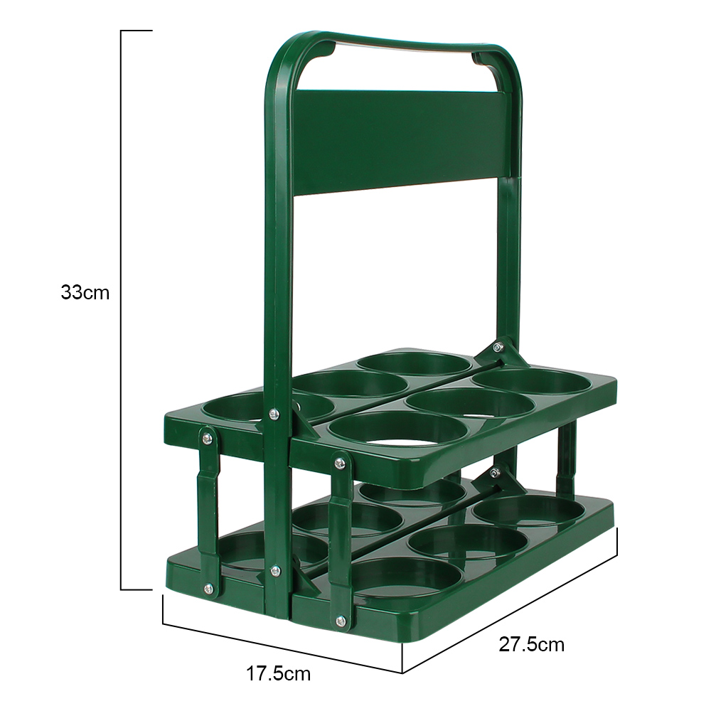 Beker Organisator Bier Fles Drager Drink Caddy Houder Bar Drank Display Mand 6 Pack Wijn Rack Duurzaam Opvouwbaar Herbruikbaar: green