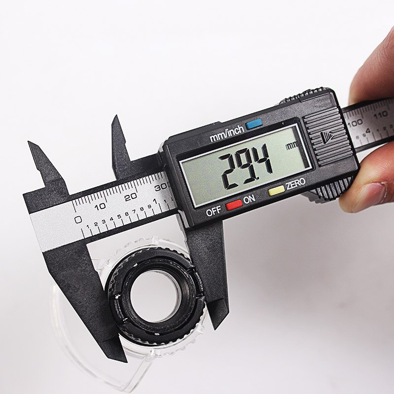 Pied à coulisse électronique numérique LCD 0-150mm, micromètre à Fiber de 6 pouces, outil de mesure précis, règle de paquimètre numérique: Default Title
