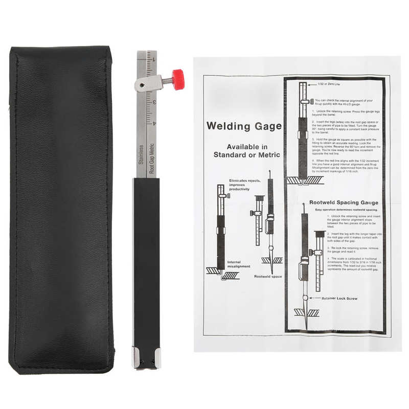 Welding Inspection Ruler Welding Gauge Single Purpose Soldering Measuring Internal Inspection Rule Root Gap Metric