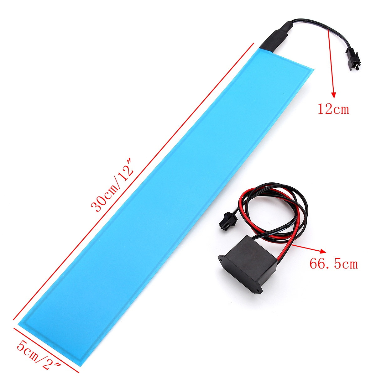 30x5 cm 12 V flexibel EL Licht Tafel Elektrolumineszenz Zurück Licht Streifen Lampe mit Wandler für Heimat Auto Party