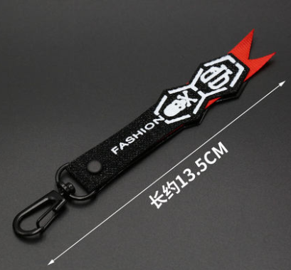 Engelska brev band lanyard mobiltelefon nyckelring hänge kläder byxor vilda dragkedja huvud tillbehör: 7
