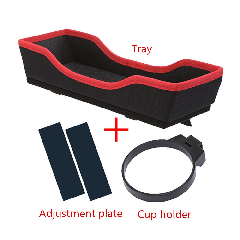 OLEVO Car Cup Holder Table For Drink Food Tray Holder Desk Stand Mount Car Seat Back Meal Tray Foldable Cafee Desk Table Stand: Red