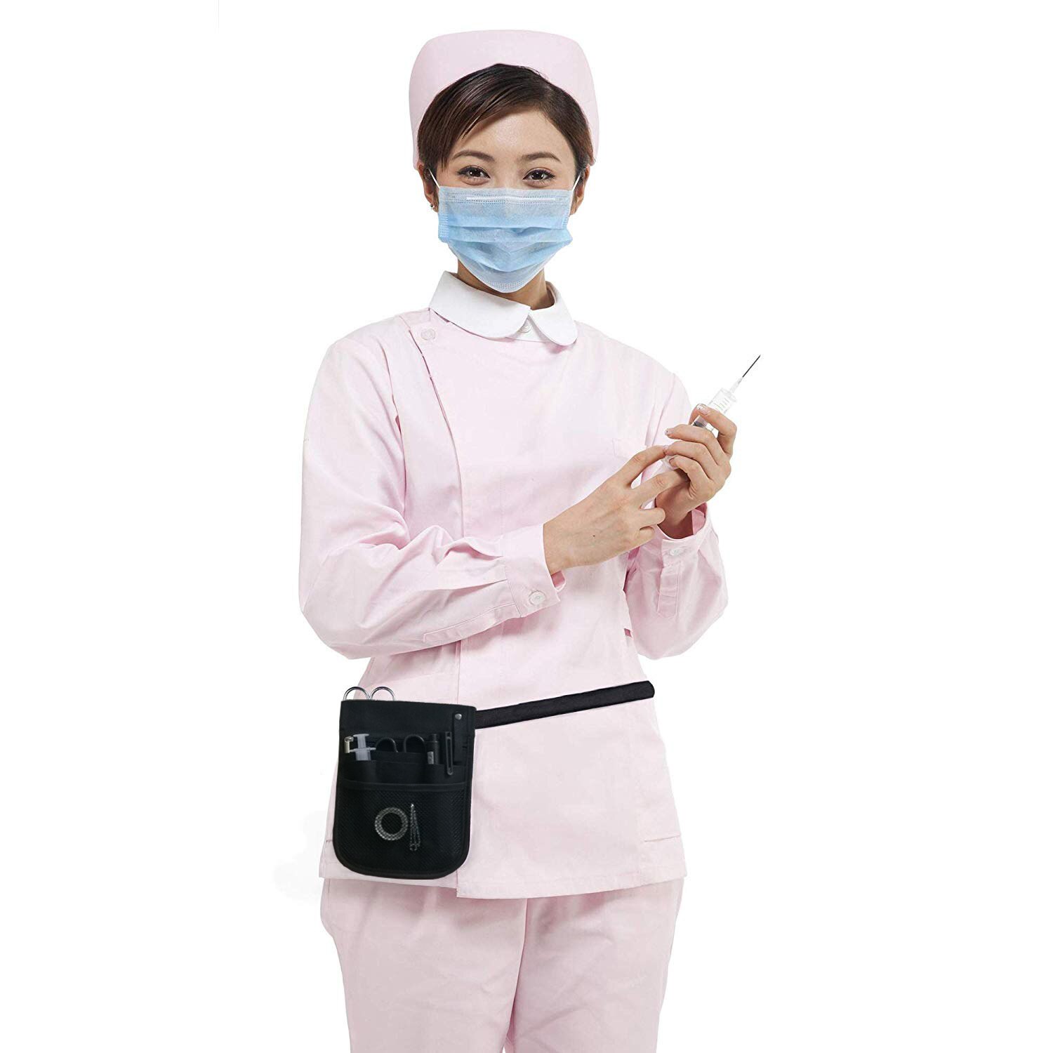 Nurse Nursing Belt Organizer Waist Bag Pouch for Nurse Accessories 2 Sided - 8 Pocket Organizer Utility Belt