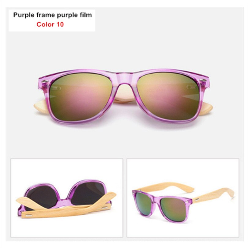 Gafas de sol de bambú para hombre y mujer, gafas de sol Vintage, patilla de madera, gafas de de , gafas de sol de , para hombre y mujer