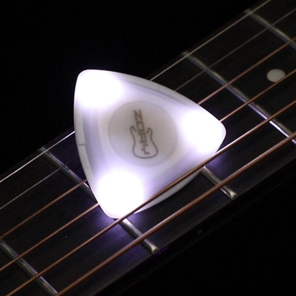 Shining Patent Zory Picks Non-slip Guitar Picks Jazz Plectrum For Electric Acoustic Guitar Bass Folk Color Bling Pick