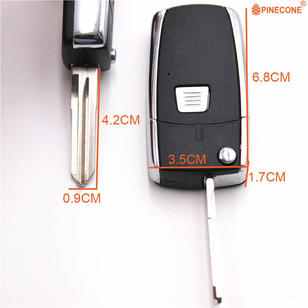 PINECONE para la llave del coche FIAT Stilo Punto Seicento 1 botón modificado para el estilo del coche personalidad llave del coche Fob funda carcasa