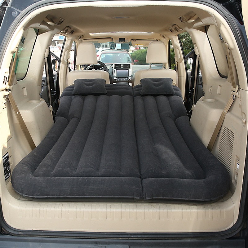Colchón de aire inflable Universal para SUV, alfombrilla de viaje para dormir al aire libre, esterilla de acampada, almohadilla de escape trasera para niño, asiento trasero de coche