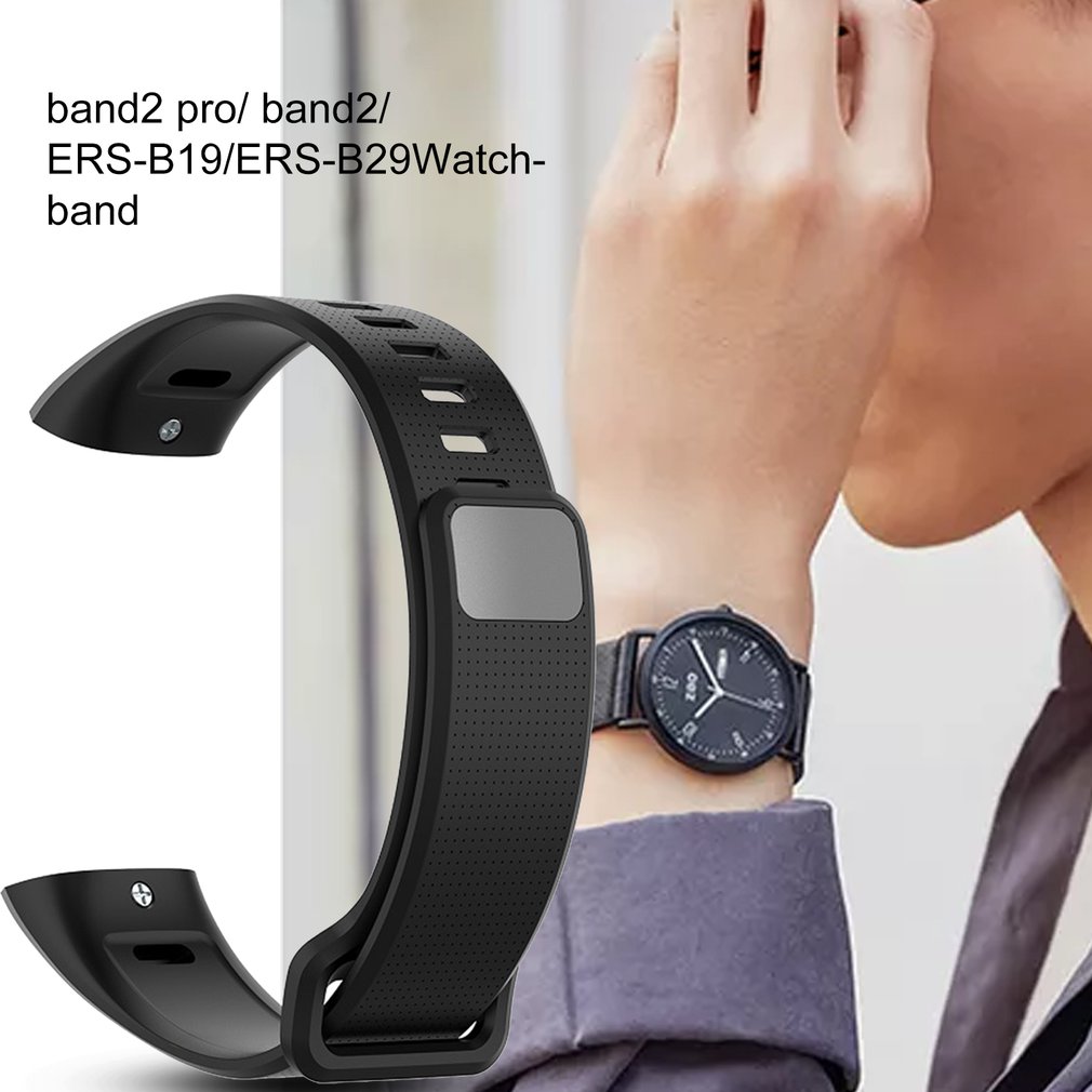 Bracelet en silicone pour Huawei Band 2 Pro B19 B29 Bracelet sangles Bracelet en TPU pour Bracelet d'honneur 2 bracelets de montre Band2 Pro