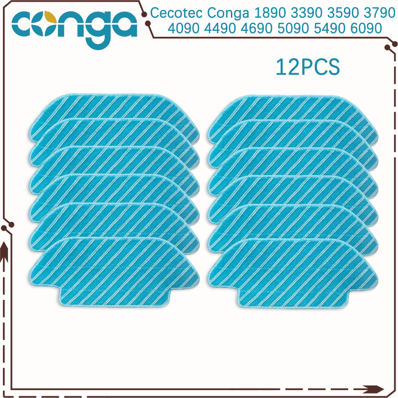 For Cecotec Conga 1890 3390 3590 3790 4090 4490 4690 5090 5490 6090 Robot Vacuum Main Side Brush Hepa Filter Mop Part: MULTI