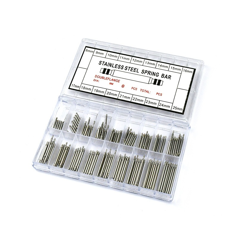360PCS/Box 8-25mm Stainless Steel Watch Band Repair Tool Spring Bar Strap Link Pins For Watchmaker Watch Repair Tool Part