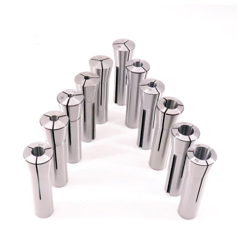 R8 Collet Set ,3-20(M12), 1/16-3/4(7/16-20), Milling tool holder, Collet Chuck, R8 Emergency Collet, R8 Extending Collet