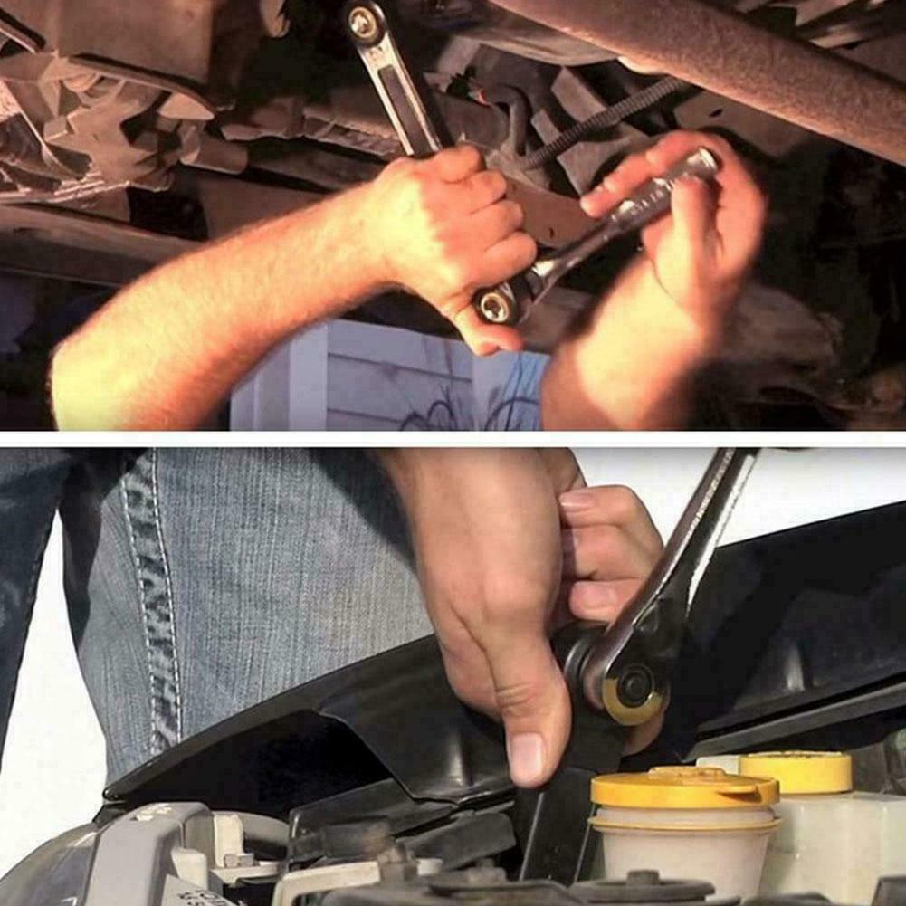 Universal Extension Wrench 3/8'' Extender Adaptor Bar Handle Works Impact Driver for Hard-to-reach Areas Home Car Repair Tools