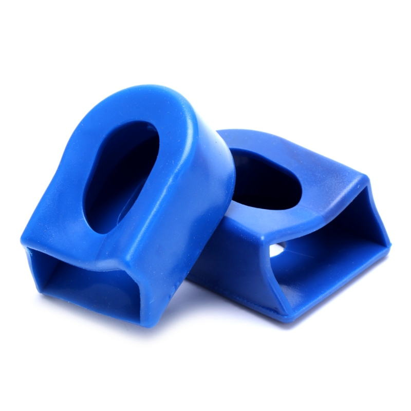 Juego de bielas para bicicleta, funda protectora de manivela, botas de brazo de bicicleta de montaña y carretera, engranaje fijo, 1 ud.: Azul cielo