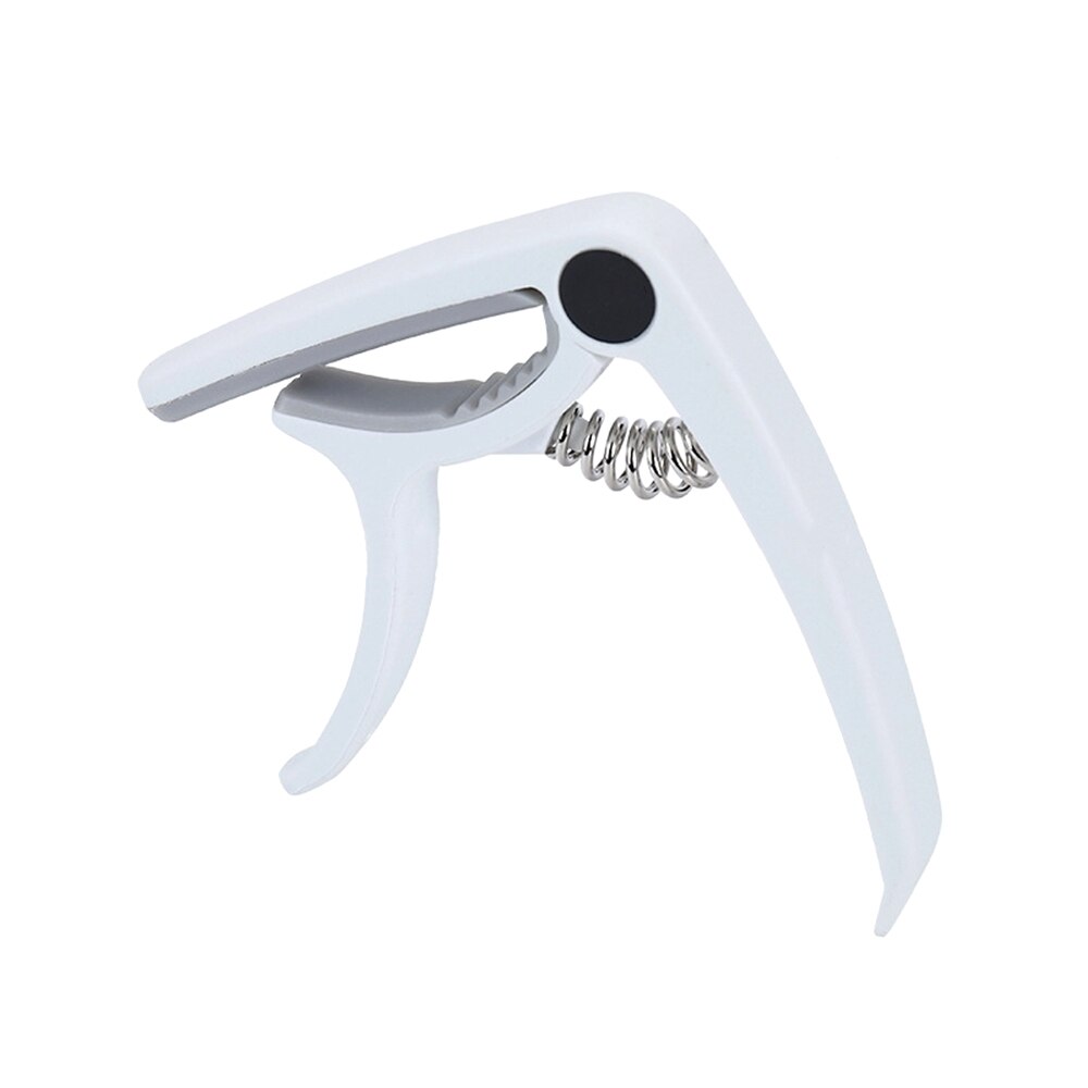 Mejor Capo para cambio de guitarra eléctrica clásica acústica abrazadera de afinación llave de plástico guitarra Capo accesorios de instrumentos musicales: White