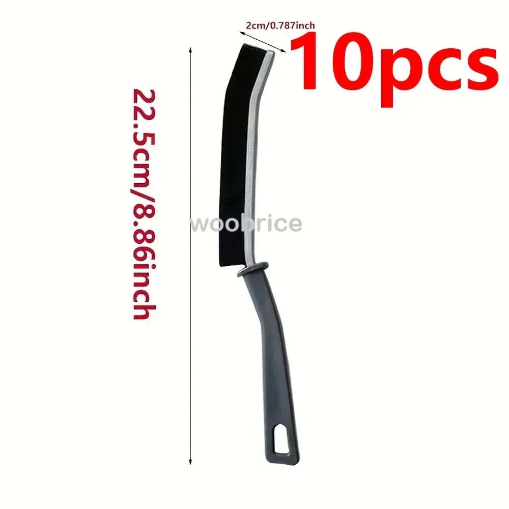 Household Cleaning Brush Bathroom Scrubber Radiator Crevice Cleaning Brush Multifunctional Thin Brushes Long Handle Ergonomic: Pink