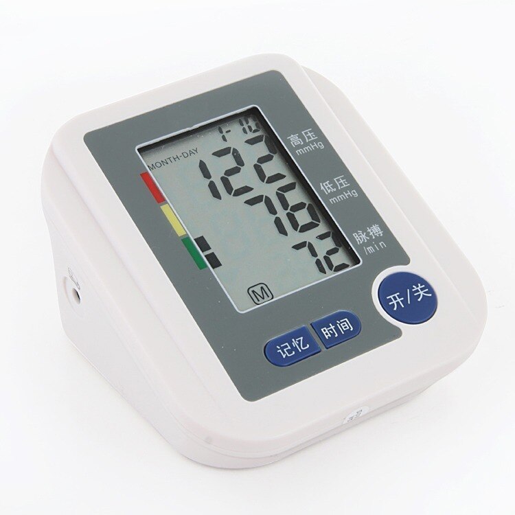 Automatische Digitale lcd-scherm Bovenarm nauwkeurige Bloeddrukmeter Pulse Monitor Gezondheidszorg Tonometer Meter Bloeddrukmeter