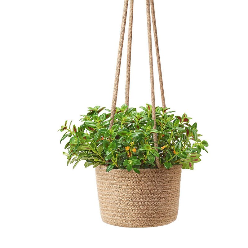 Handmade Macrame Plant Hanger Flower Pot For Wall Decor Courtyard Garden Hanging Planter Basket Wall Decorations: 02