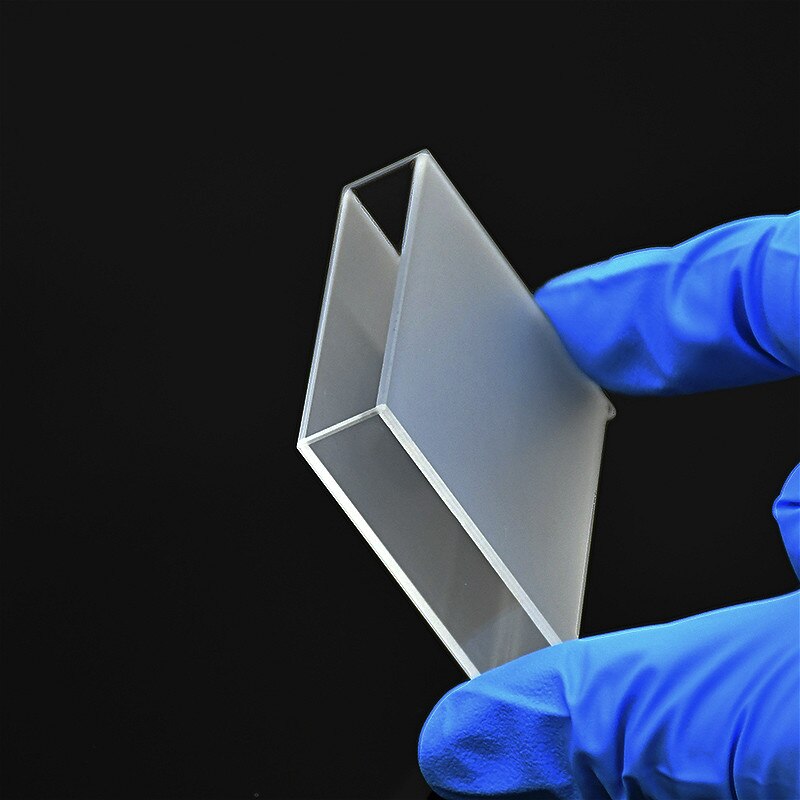 Glass Cuvette (Liquid Sample Cell) 14mL Light Path 40mm Absorption Cells For Spectrophotometer Frit Sintering Technology 2/PK