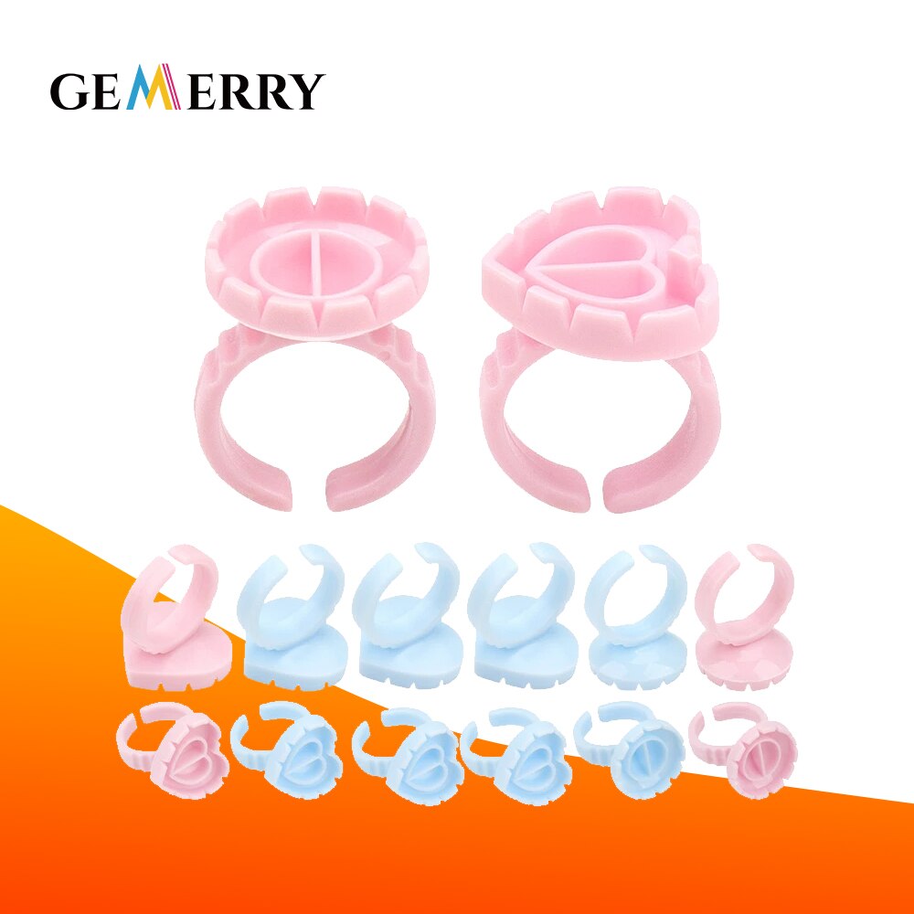 Wimpern Kleber Halfter Einweg Kleber Ringe Halfter Tinte Ring Tassen Tätowierung Individuelle Falsche Wimpern Verlängerung Kleber Pigment Halfter