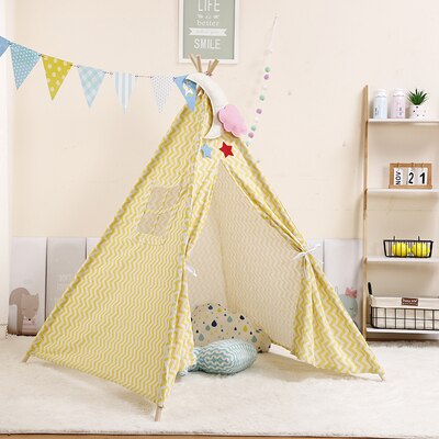 1.6M Tents Cabana Tipi Infantil Baby Kids Play Teepee Tents Castle Carpet Mats Toy Portable Kids Wigwam Play House For Children: 6