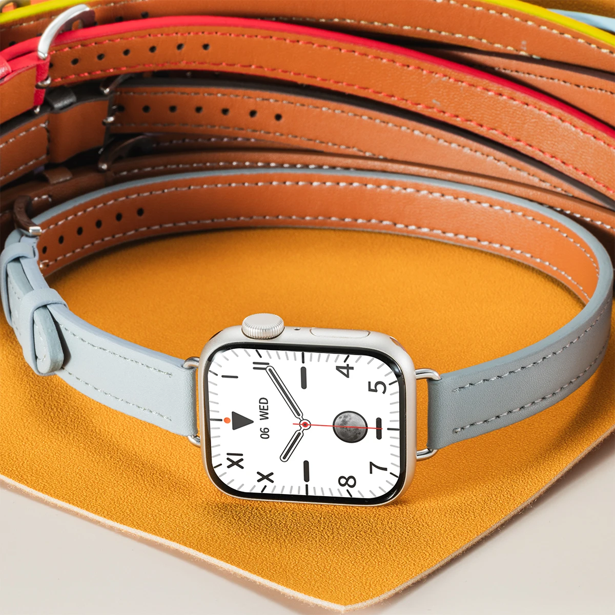 Lederen band voor Apple Watch Band 10 42MM 46mm 41 45mm 40 44mm Correa voor IWatch Series10 9 8 7 6 SE 5 4 Ultra 2 49mm Armband