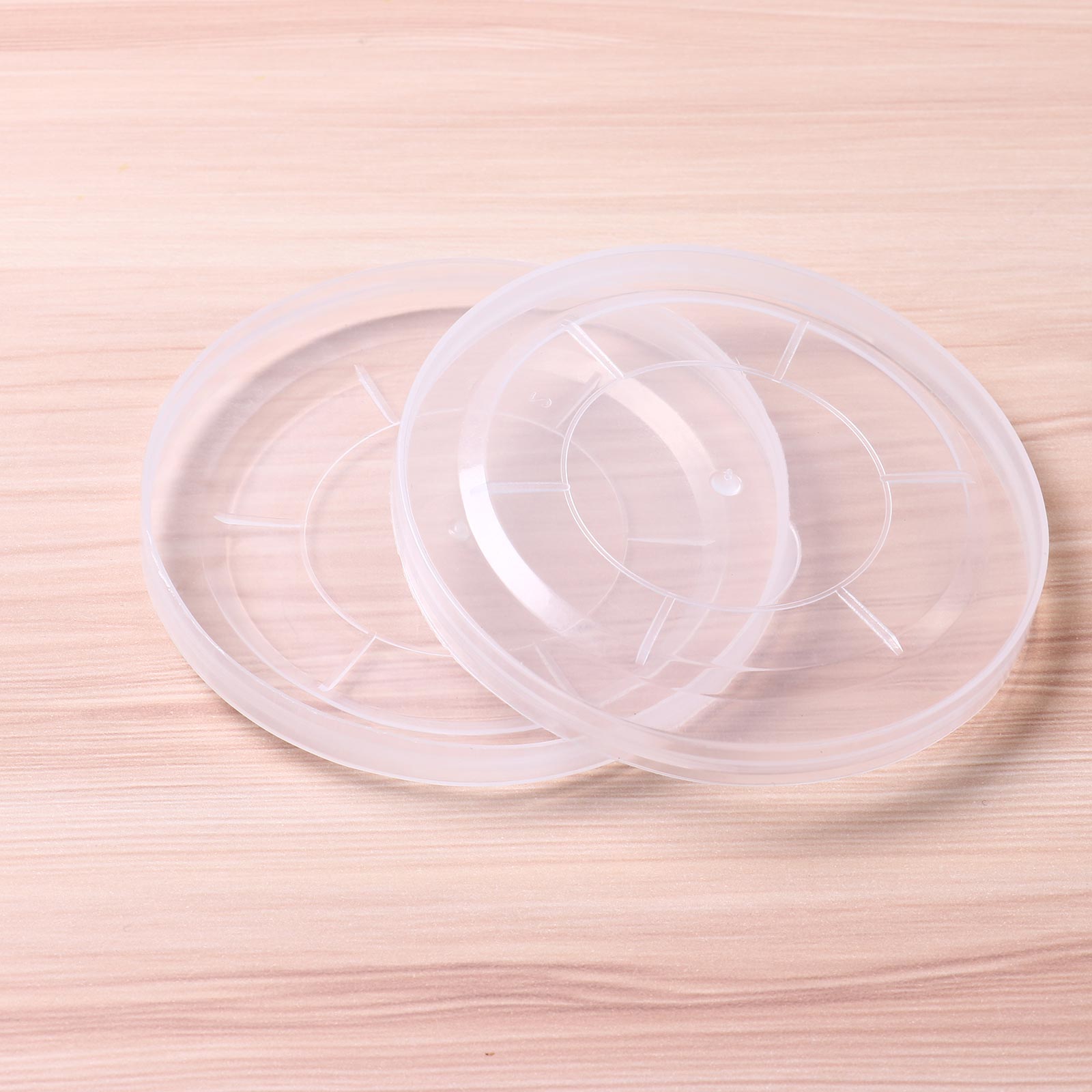 Latas de plástico transparente para almacenar alimentos reutilizables, frascos para almacenar alimentos, tapas a prueba sellado de fugas, de alimentos para perros y gatos para conservas, 100 unidades