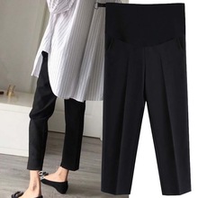 Barselsbukser bukser til gravide kvinder bærer lette afslappede bukser graviditetstøj overalls niende bukser graviditetsbukser