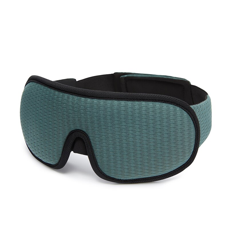 3D Sleeping Mask Block Out Light Soft Padded Sleep Mask for Eyes Slaapmasker Eye Shade Blindfold Sleeping Aid Face Mask Eyepatch: Sleepng mask-Green