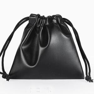 1pc 7x8, 9x9, 12x11, 11x15, 15x20, 21x25cm Drawstring PU Leather Bags Jewellery Pouches Packing Pouch Storage Bag: 12x11cm