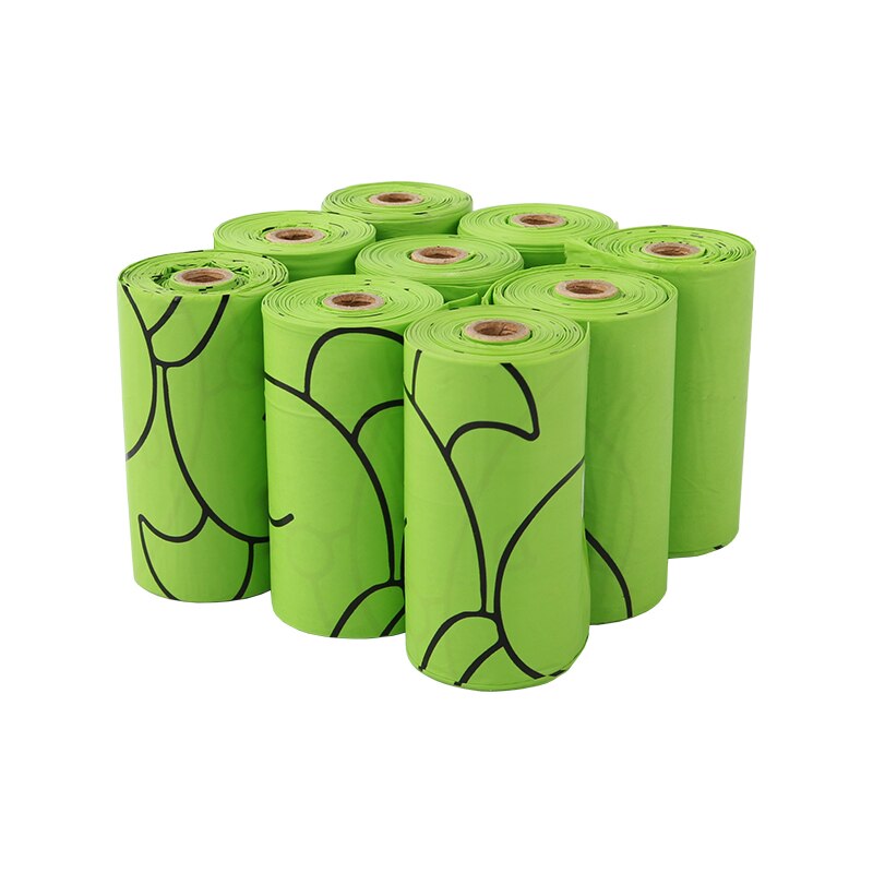 8Rolls120pcs Dog Poop Bag for Dog Pets Waste Garbage Bags Cleaning up Bags Waste Pick Up Clean Bag For Dogs