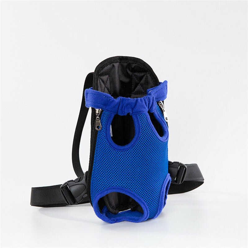 Legs Out Front Pet Dog Cat Carrier Hands-Free Adjustable Backpack Travel Bag Small Medium Puppy Doggie Kitty Cat Outdoor Use: Blue M