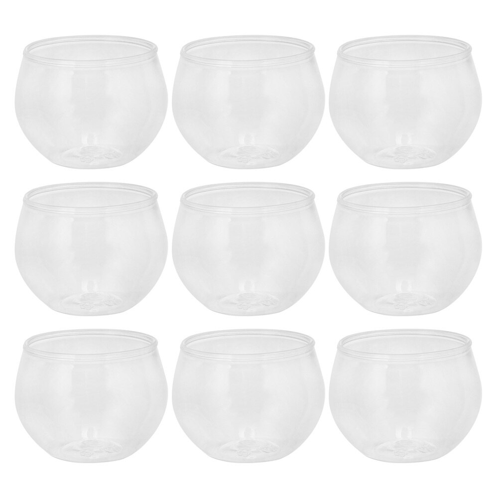 12 Stuks 75 Eenvoudige Cupcake Cups Dessert Cups Herbruikbare Drink Cups (Transparant)