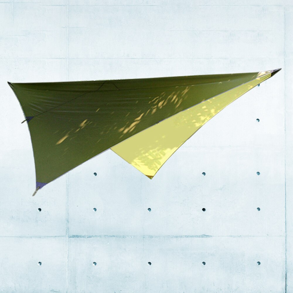 Outdoor Multifunction Canopy Sun Shade Tent Camping Sail Tarp Groundsheet (Accessories Not Included) (Green)