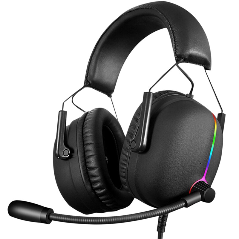 SUTAI V11 Game Headset 7.1 Headset Computer Headset RGB Lamp ENC Noise Reduction Headset 6 Speakers: Default Title