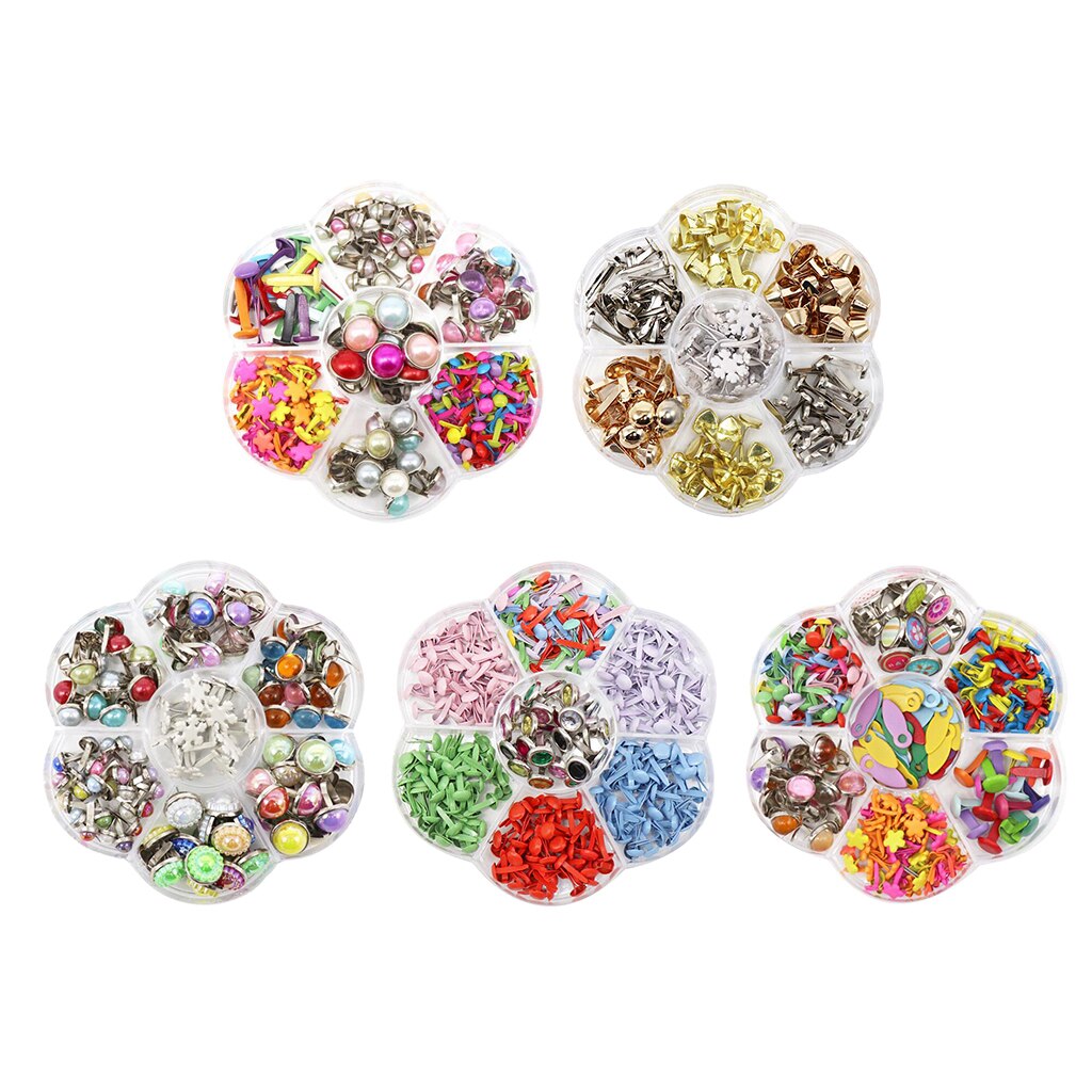 Metalen Diy Verscheidenheid Mini Brads Paper Fasteners Scrapbooking Embellishments Ambachten