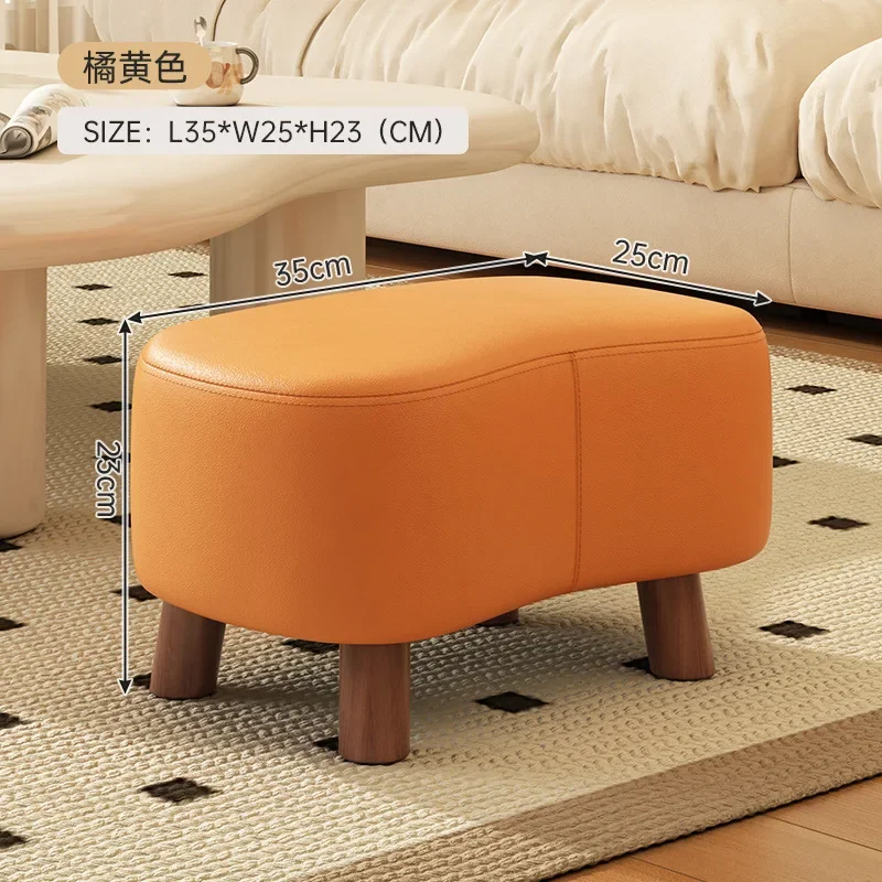Porche poufs petit tabouret Simple chaussure tabouret salon canapé repose-pieds Table basse petits tabourets doux petite chaise maison tabourets: royal blue