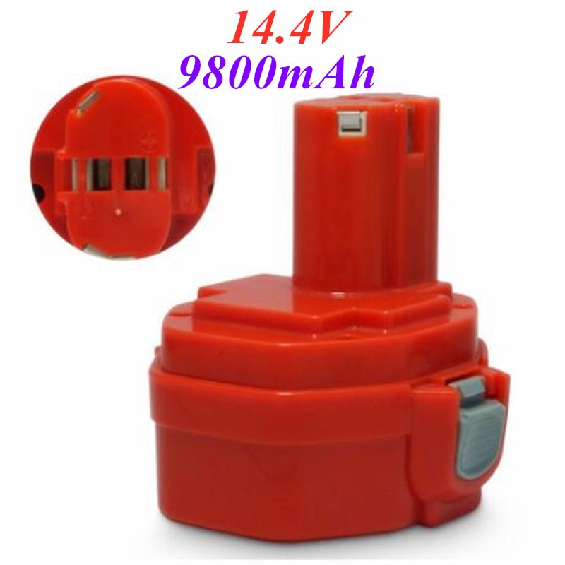 100% 14.4v 9800 mah ni-cd elverktygsbatteri för makita 14.4v batteri för makita  pa14,1422.1420 192600-1 6281d,6280d