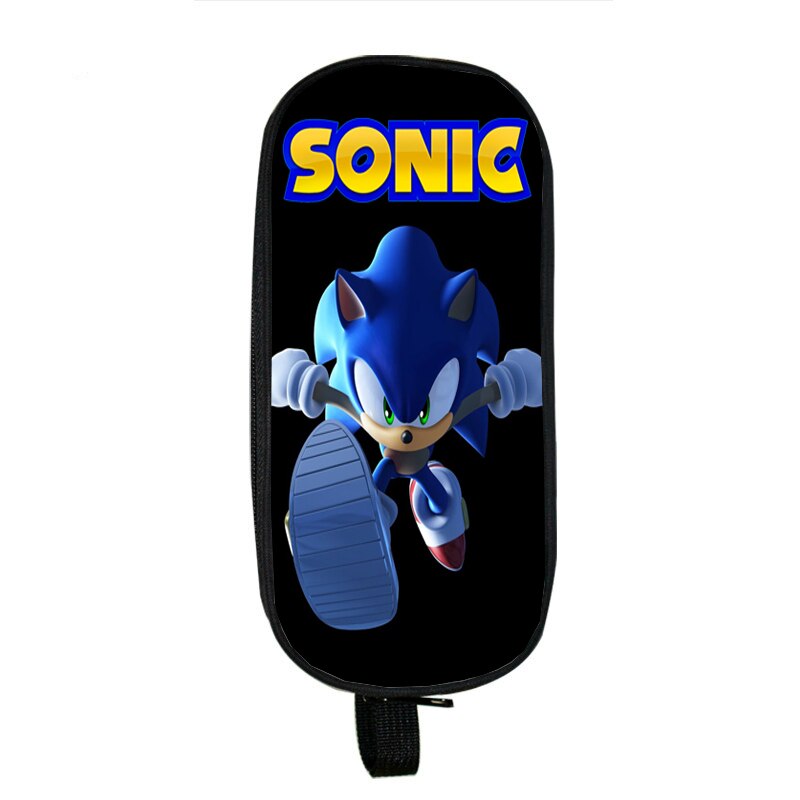 Sonic nowy dwuwarstwowy piórnik dla dzieci studenci piórnik na prezenty dla dzieci śliczna torba na materiały piśmienne chłopcy dziewczęta piękny pokrowiec na długopis: 15