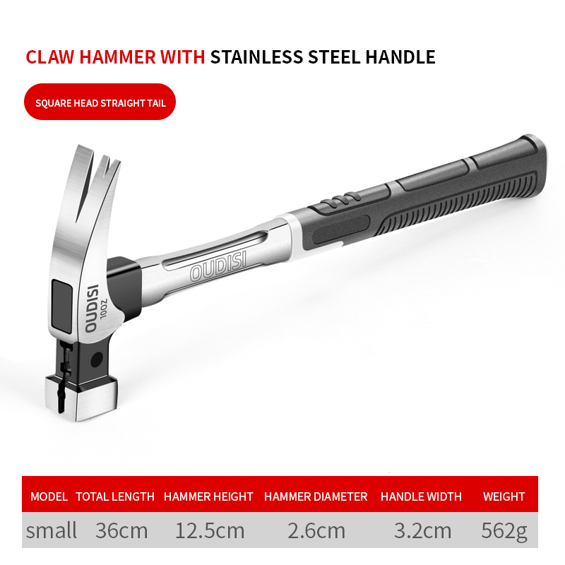 Construction Hammer 10OZ/13OZ Nail Hammer Woodworking Carpenter Hammer Striking Tools Magnetic Automatic Nail Suction Hammer: 10oz-style 1