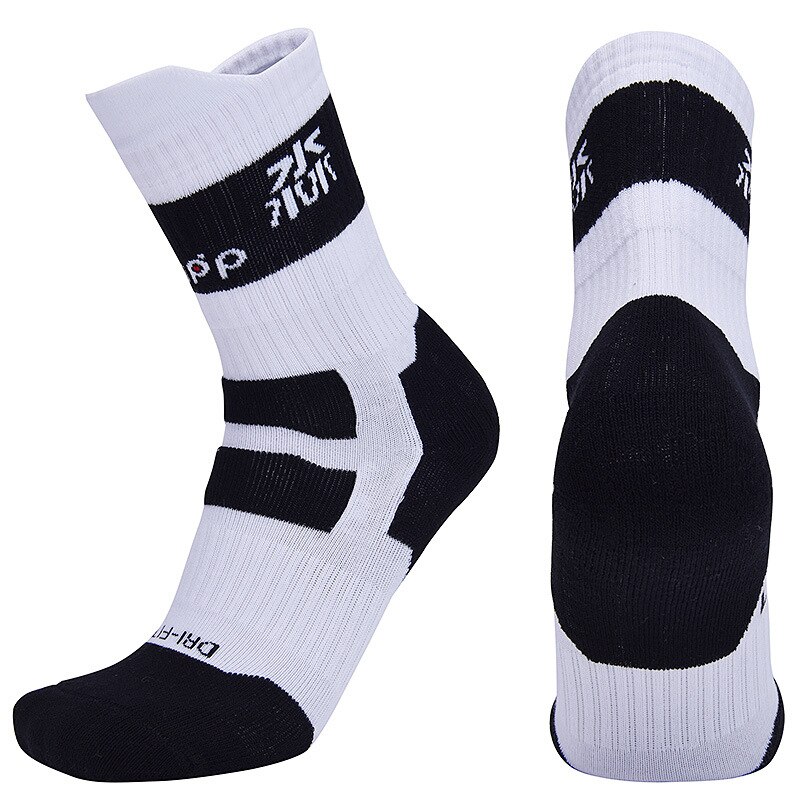 woman Cycling Socks Sports Skateboard Roller Skating Basketball Comfortable Cotton Adult child Thicken Towel Socks S\ML: Black / M   34-38