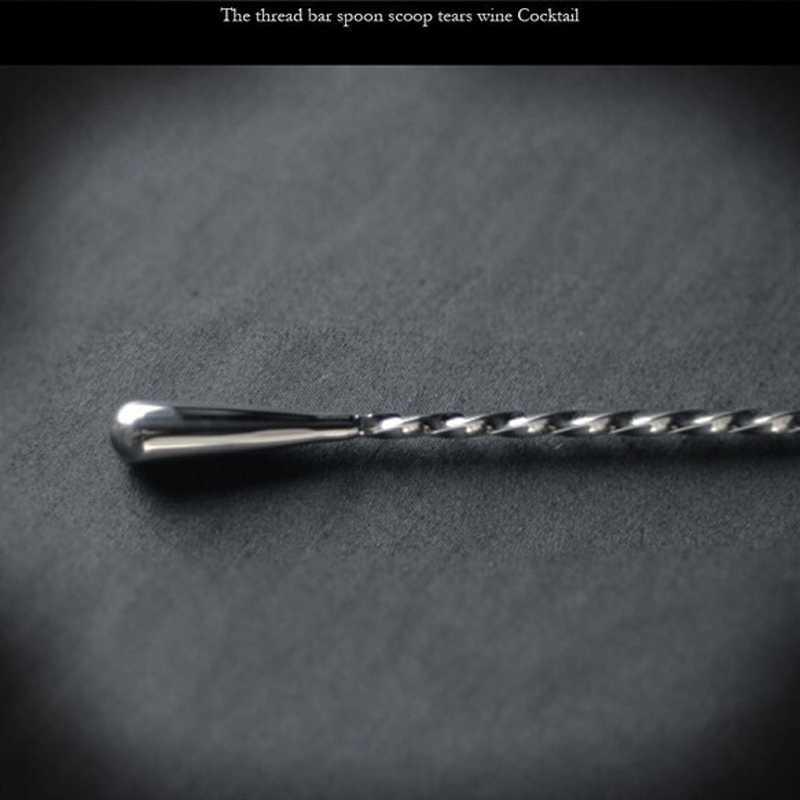 Cocktail bar spoon stirring spoon thread tears wine-50cm