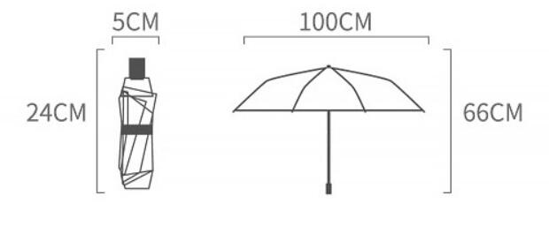 Large Size Sun Umbrella Folding Umbrella Sun Protection UV Men and Women Black and white feather pattern