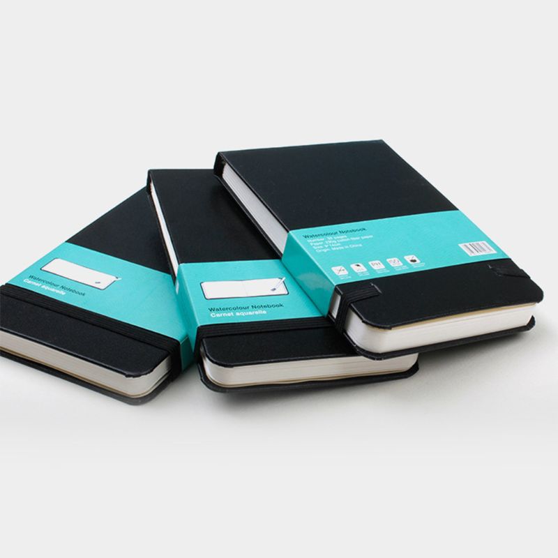 Portable A6 PU Leather Cover Watercolor Book Paper Hand-painted Sketch Travel Painting Art Supplies