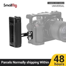 Smallrig kamera håndgreb aluminium universal sidehåndtag med kold sko montering 1/4 trådhuller til diy muligheder 2425