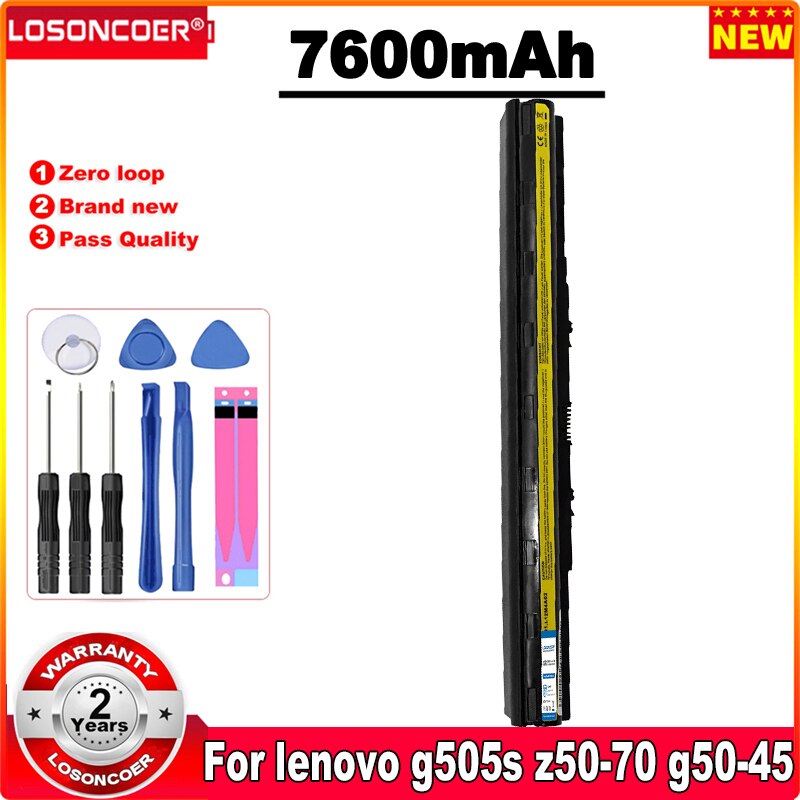 7600mAh L12m4e01 Laptop Battery For Lenovo G505s G50-70 Z50-70 G50-45 G500s Ideapad Z710 L12L4A02 L12M4A02 L12M4E01 L12S4A02
