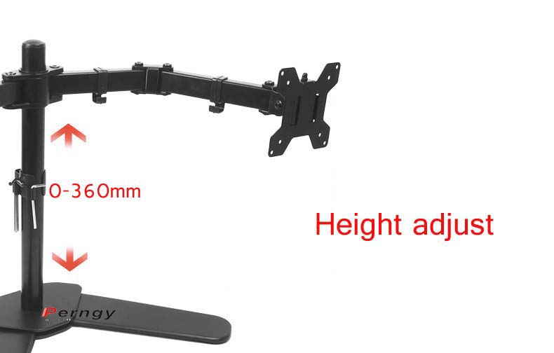 DL-MS01 Desktop Spann Full-Motion 360 Grad Dual Monitor Halter 10 "-27" LCD LED-Monitor Halterung Arm laden 9,9 kg PC stehen