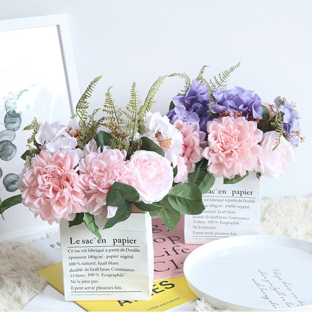 Brown Paper Lunch Bag Reusable Lunch Box Durable Insulated Thermal Kraft Paper Bag Covered A4