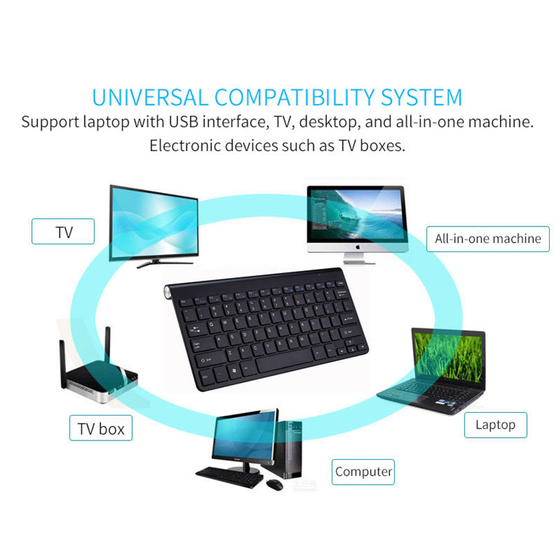 Senior 2.4 Ghz Draadloze USB Keyboard & Muis Combo Toetsenbord + USB Ontvanger Set Voor Macbook Laptop PC Windows XP /8/10 Desktop Muizen