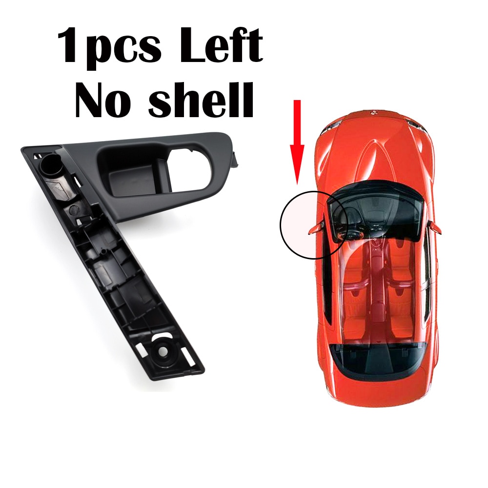 Manijas de puerta Interior de coche partes interiores de Color plata para Nissan Qashqai j10 2007, , , , , 12 13 14: Left Handle 1pcs