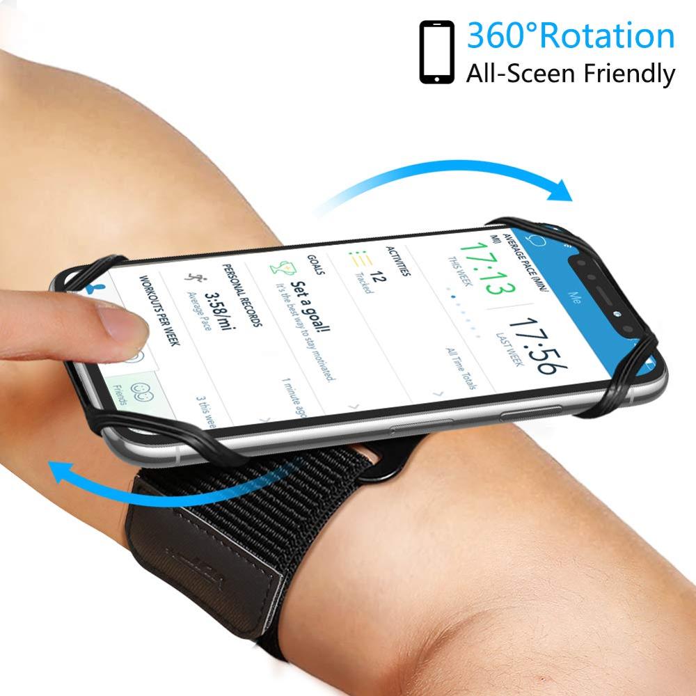 Vup Telefoon Armband,360 ° Draaibare Running Telefoon Houder Voor Iphone, Galaxy, Google Pixel, 4 ''-6.5 ''Phones